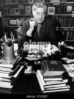 Writer Cecil Day-Lewis in his study with son Stock Photo - Alamy
