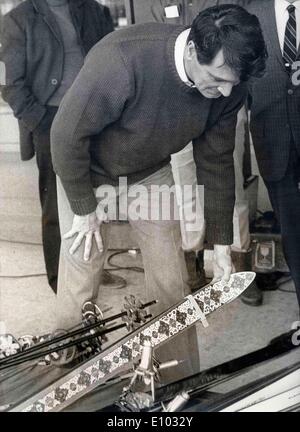 Rock Hudson on set of 'A Fine Pair' Stock Photo