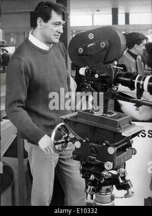 Rock Hudson on set of 'A Fine Pair' Stock Photo