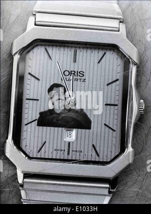 President of Iraq Saddam Hussein on wrist watch Stock Photo Alamy