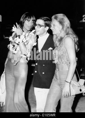 Alexander Onassis goes  to party with models Stock Photo