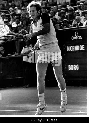 John McEnroe competes in U.S. Open Stock Photo