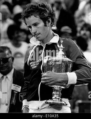 John McEnroe wins U.S. Open Stock Photo