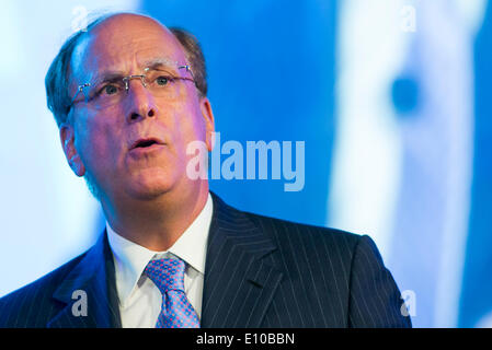 Washington DC, USA. 20th May 2014. Laurence D. Fink, Chairman and CEO of BlackRock, speaks during the General Membership Meeting of the Investment Company Institute in Washington, D.C. on May 20, 2014. Credit:  Kristoffer Tripplaar/Alamy Live News Stock Photo