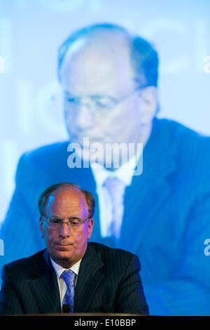 Washington DC, USA. 20th May 2014. Laurence D. Fink, Chairman and CEO of BlackRock, speaks during the General Membership Meeting of the Investment Company Institute in Washington, D.C. on May 20, 2014. Credit:  Kristoffer Tripplaar/Alamy Live News Stock Photo