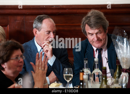 Simon Jenkins & Jeremy Lewis at The Oldie Literary Lunch Stock Photo