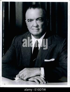May 05, 1972 - Washinton, D.C.; Portrait of John Edgar Hoover, the Director of the Federal Bureau of Investigation FBI . Mr. Ho Stock Photo