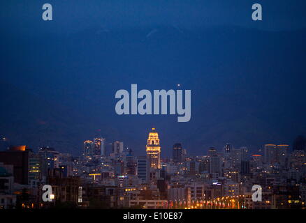 May 20, 2014 - Tehran, Iran - A view of northern Tehran at sunset from the Water and Fire park. (Credit Image: © Morteza Nikoubazl/ZUMA Wire/ZUMAPRESS.com) Stock Photo