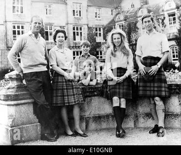 Queen Elizabeth II and family Stock Photo