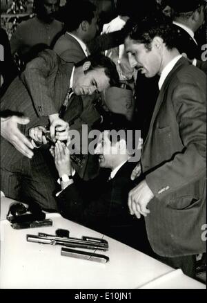 Apr. 04, 1973 - Cyprus; The arms which the Arab commando attack the Israeli Embassy and El Al plane examining by Cypriot police. Stock Photo