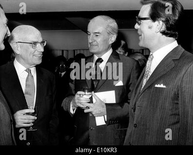 L-R LORD STOKES, Chairman, Mr. JOHN BARBER, Financial Director, and Mr. GEORGE TURNBULL, Deputy Managing Director Stock Photo