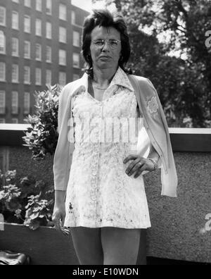 Billie Jean King poses in new look Stock Photo