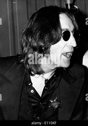 Nov 18, 1974; London, UK; Singer Songwriter JOHN LENNON (1940-1980) member of The Beatles. Stock Photo