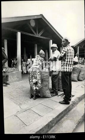 Jul. 07, 1975 - Kamplasy Uganda. Shots in Kampala streets of the New Oau cloth dresses being used by the Ugandans. Portraits of Stock Photo