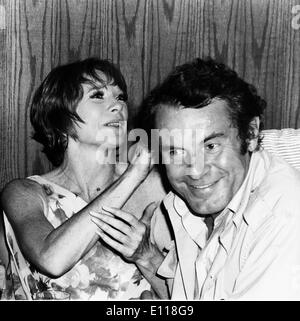 Apr 19, 1976; New York, NY, USA; Actress SHIRLEY MACLAINE was born on April 24, 1934 in Richmond, Virginia, and the sister of actor Warren Beatty, she got her start on Broadway and has an ongoing 50 year film career. Pictured with MILOS FORMAN.. (Credit Image: KEYSTONE Pictures USA/ZUMAPRESS.com) Stock Photo