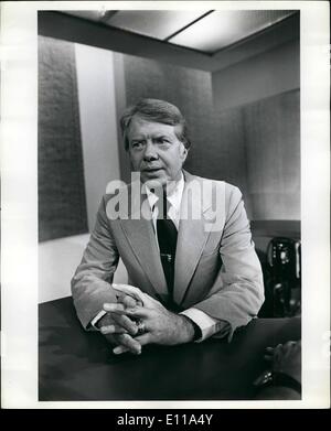 Jun. 06, 1976 - Democratic Presidential Candidate Jimmy Carter taping of ''Issues & Answers'' at ABC Studios, new York. Stock Photo