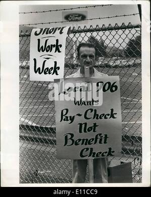 Sep. 09, 1976 - Strike Ford assembling plant MAHWAH, N.J. Stock Photo