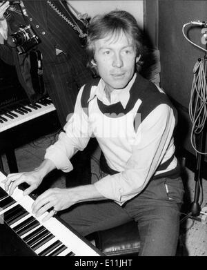 Aug 05, 1978 - London, England, United Kingdom - RODDY LLEWELLYN plays piano. Sir Roderic Victor Llewellyn, 5th Baronet Stock Photo