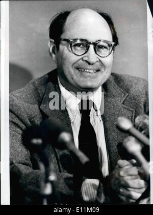 Oct. 10, 1978 - Nobel Prizewinner. Photo shows Dr.Nathans , of America , winner of a Nobel Prize. Stock Photo