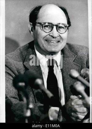 Oct. 10, 1978 - Nobel Prize Winner; Photo Shows Dr. Nathans, of America, winner of a Nobel Prize. Stock Photo