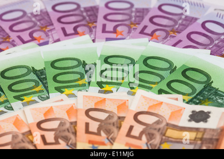 Euro Geldscheine - Euro banknotes Stock Photo