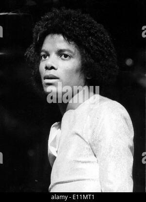 Michael Jackson before first Jackson 5 concert Stock Photo