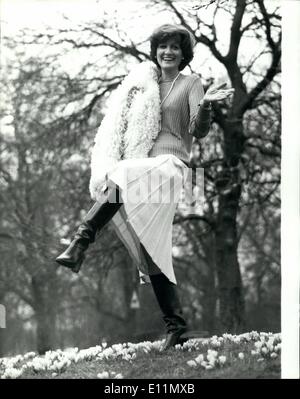 Mar. 03, 1979 - Cynthia Harris T.V.'s Mrs Simpson Returns To London: New York Actress Cynthia Harris, who started as Mrs. Simpson in the television series Edward and Mrs. Simpson, returned to London today sop that she can attend tomorrow night's British Academy of the Film and Television Arts presentation ceremony, with Princess Anne presenting the awards. Photo Shows Cynthia Harris jumps for joy of his first day of spring during a walk in Hyde Park. Stock Photo