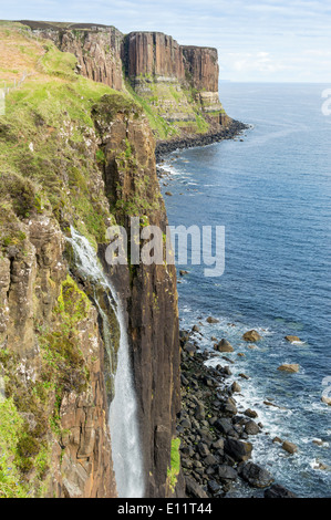 KILT ROCKS AND  MEALT WATERFALL ELISHADER ON THE  ISLE OF SKYE SCOTLAND Stock Photo