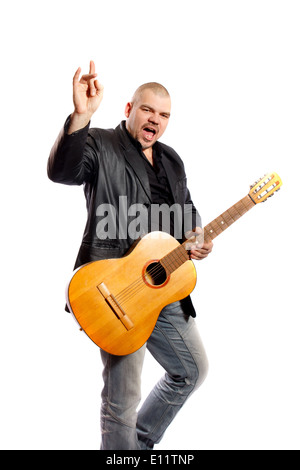 Rock singer Stock Photo