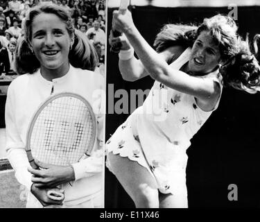Tennis player Tracy Austin competes Stock Photo