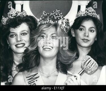 Miss World 1980. Miss Germany Gabriella Brum is crowned Miss World 13th ...