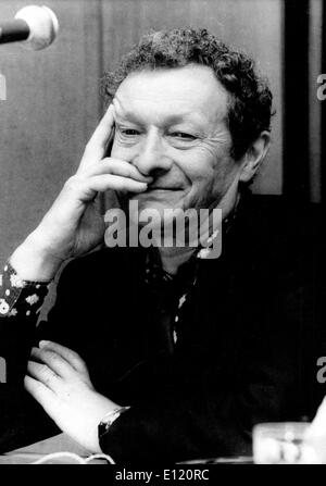 French actor JEAN LOUIS BARRAULT at a theater debate in France. Stock Photo