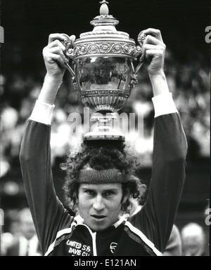Wimbledon Final 1981. John McEnroe v Bjorn Borg. 4th July 1981 ...