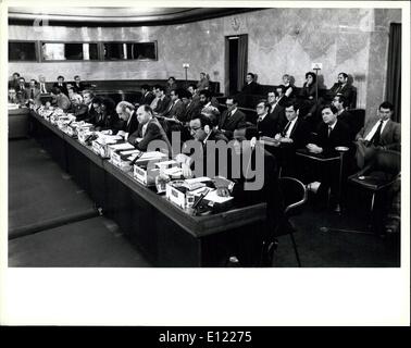 Feb. 02, 1982 - Committee on Disarmament begins 1982 session. United Nations, Geneva, 2 February 1982 ? The Committee on Disarmament, the world?s principal forum for multilateral negotiations in the field of disarmament, this morning began its 1982 session at the Palais des Nations. It has been requested to submit to the General Assembly?s Second Special Session on disarmament (New York, 7 June to 9 July, 1982) a special report on the state of negotiations of the various questions under consideration by the Committee Stock Photo