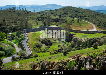 Enclosure at the Cabarceno Natural Park, Penagos, Cantabria, Spain Stock Photo