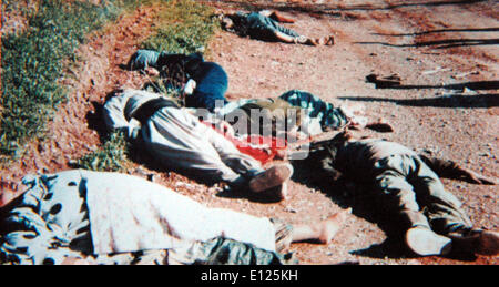 Mar 16, 1988 - Halabja, Iraq - Kurdish civilians killed by the gas attack Stock Photo