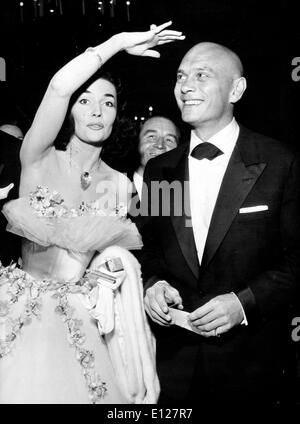 Apr 01, 2009 - London, England, United Kingdom - Yul Brynner (July 11, 1920 Ð October 10, 1985) was a Russian-born actor of stage and film, perhaps best known for his portrayal of the Siamese king in the Rodgers & Hammerstein musical The King and I on both stage and screen, as well as Rameses II in the 1956 Cecil B. DeMille film The Ten Commandments and as Chris Adams in The Magnificent Seven. (Credit Image: KEYSTONE Pictures USA/ZUMAPRESS.com) Stock Photo