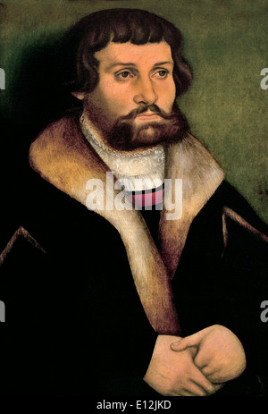 Portrait of a bearded Man 1534 Hans Cranach . Wittenberg 1513-Bologna 1537 German Germany Stock Photo