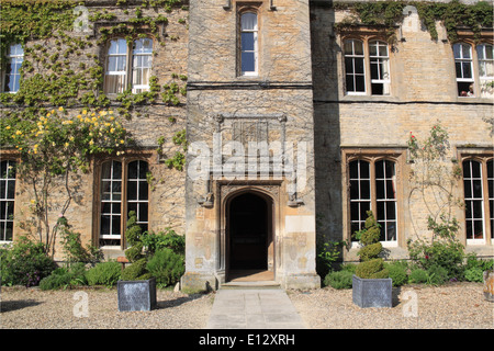 Front entrance at The Manor, 16thC hotel, Weston-on-the-Green, Oxfordshire, England, Great Britain, United Kingdom, UK, Europe Stock Photo