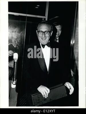 Feb. 26, 2012 - Dr. Henry Kissinger: US Secretary of State. Stock Photo
