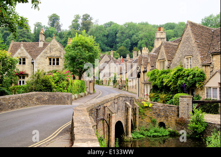 Picturesque Cotswold village of Castle Combe, England Stock Photo