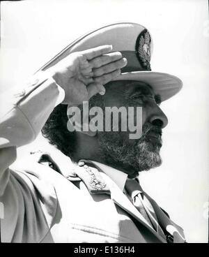 Feb. 28, 2012 - His Imperial Majesty Haile Selassie I, Emperor of Ethiopia. Born 1892. Educated Privately: Ras Tafari Makonen, Proclaimed heir to Imperial Throne, 1916. Crowned Emperor, 1930. Fled from Italian invaders, 1936. Returned to Ethiopia, 1941. Survived coup attempt, 1960. Helped found OAU, Addis Ababa, 1963. Stock Photo
