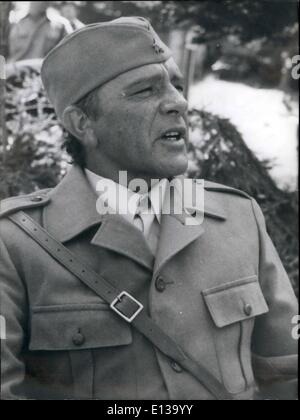 Feb. 29, 2012 - Richard Burton Ã¢â‚¬â€œ playing the role of Tito in the film on Yugoslav partisan leader during WWII Stock Photo