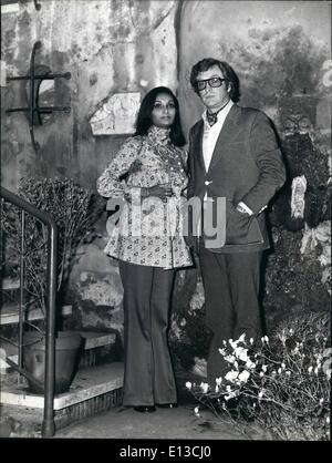 Feb. 29, 2012 - Micheal Caine, the Oscar Prize's candidate, is in Rome for a little stay coming from Los Angeles. He is accompanied by his second wife Shakira, former Miss Guyana and third placed at the Miss World contest in 1967. They are expecting a baby for August. Caane will attend at the premiere of his film ''The Slouth'' in Rome.