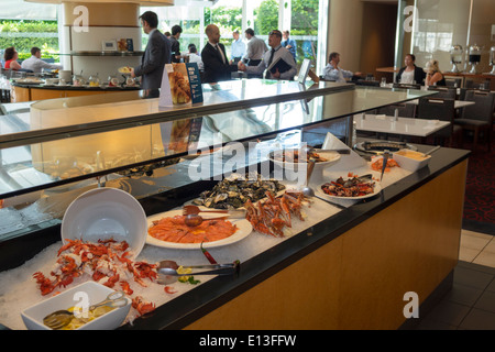 Sydney Australia,Sussex Street,Four Points by Sheraton,hotel,restaurant restaurants food dining cafe cafes,seafood,buffet style,food,AU140311019 Stock Photo