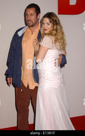 Hollywood, California, USA. 21st May, 2014. Drew Barrymore & Adam Sandler attend the Premiere Of ''Blended'' at the Chinese Theater in Hollywood.Ca on May 21, 2014. 2014 Credit:  Phil Roach/Globe Photos/ZUMAPRESS.com/Alamy Live News Stock Photo