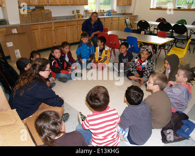 In 2012, the Alaska Maritime National Wildlife Refuge hosted the Learn-QTT camp, an educational program that focused on science, culture, and environmental stewardship. Youth participants explored Alaska's unique ecosystems through fun and interactive activities, gaining hands-on knowledge about wildlife conservation and local traditions. Stock Photo