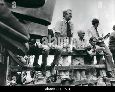 Mar. 22, 2012 - Posed for action but not this time, as Malcolm Fraser sits this lot of bidding out.  Pi Stock Photo