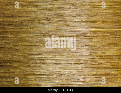 real brushed golden metal background Stock Photo