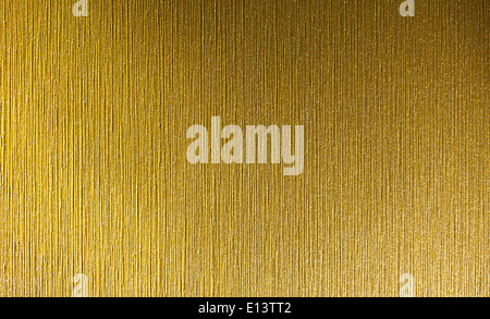 real brushed golden metal background Stock Photo